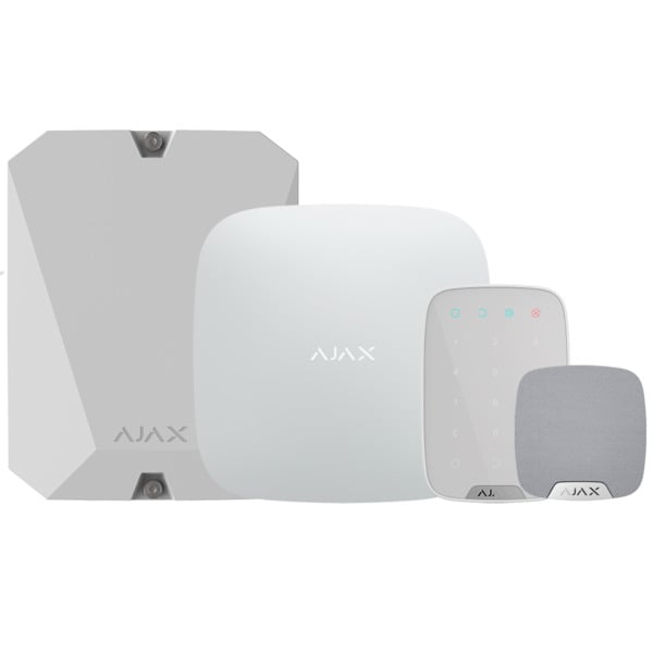 AJAX AJ-HUBKIT-RENOVE2-W Kit de alarma profesional - Certificado Grado 2 - Comunicación Ethernet y GPRS - Inalámbrico 868 MHz Je