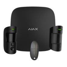 AJAX AJ-STARTERKIT-CAM-MP-B Kit de alarma profesional - Certificado Grado 2 - Comunicación Ethernet y dual SIM GPRS - Inalámbric