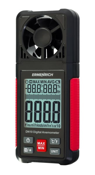 Anemómetro digital Ermenrich Seek DN10