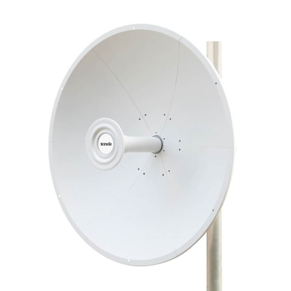 Antena parabólica de polaridad dual de 5 GHz y 30 dBi