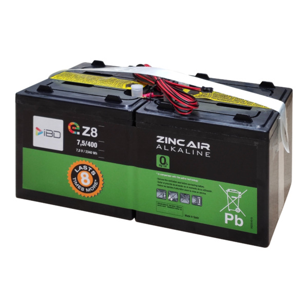 Batería de Zinc-Aire 7.5V-400Ah eZ8