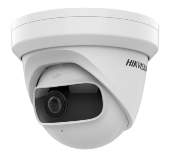 Cámara domo IP 4MP Ultra Gran angular 1.68mm WDR120 IR10 Hikvision