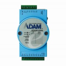 Casmar ADAM-6060 Módulo TCP/IP con 6 entradas y 6 salidas. Resistencia contactos 120Vac/0,5A 30Vdc/1A