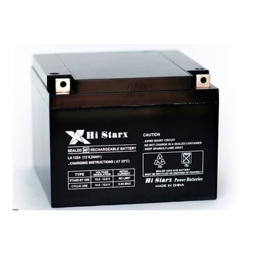 Casmar MAX 12V24A Batería sin mantenimiento de 12 V, 24 Ah.