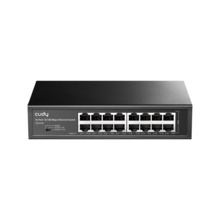 Cudy CUDY-81 FS1016 Switch de sobremesa Cudy. 16 puertos RJ45 Fast Ethernet auto negociados. Auto MDI/MDIX. Admite autoaprendiza