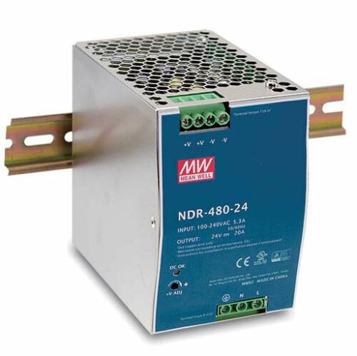 D-Link DIS-N480-48 Fuente de Alimentación para Rail DIN, 48 Vdc / 480W. -20º +70ºC. Compatible con DIS-100G y DIS-300G