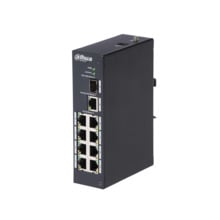 Dahua DAHUA-1417 PFS3110-8T Switch industrial (L2) no gestionable de 8 puertos Fast Ethernet + 1 puerto uplink Gigabit + 1 puert