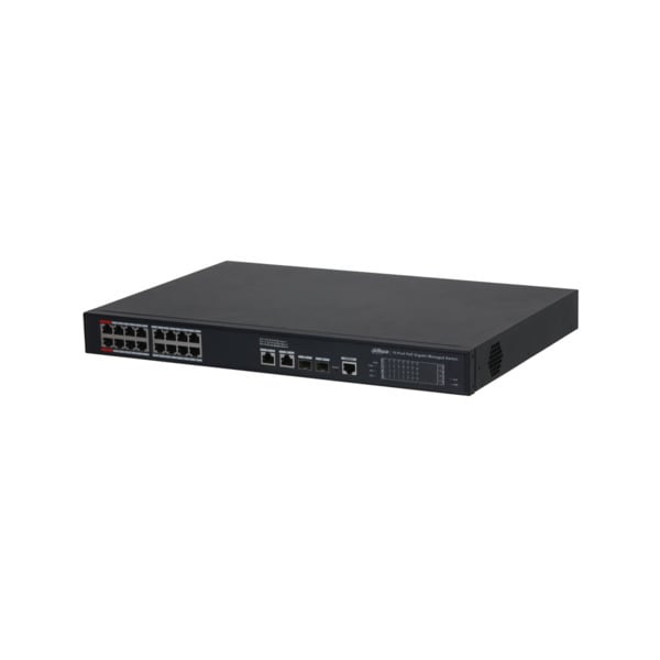 Dahua DAHUA-3982 DH-S4220-16GT-240 Switch PoE Dahua gestionable L2. 16 PoE Gigabit + 2 RJ45 Gigabit + 2 SFP Gigabit. Capacidad d