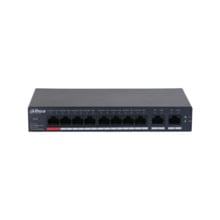 Dahua DAHUA-4240 DH-CS4010-8ET-110 Switch Dahua gestionable Layer2 en la nube. 8 puertos PoE Fast Ethernet. 2 puertos RJ45 Uplin