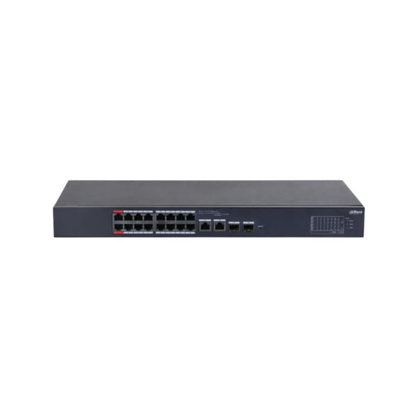 Dahua DAHUA-4243 DH-CS4218-16ET-240 Switch Dahua gestionable Layer2 en la nube. 16 puertos PoE Fast Ethernet. 2 puertos combo RJ