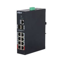 Dahua DAHUA-4384 DH-HS4210-8GT-110 Switch Industrial Gestionable (L2) Dahua. 8 puertos PoE Gigabit. 2 puertos uplink SFP Gigabit