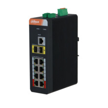 Dahua DAHUA-4385 DH-IS4210-8GT-120 Switch Industrial Gestionable (L2) Dahua. 8 puertos PoE Gigabit. 2 puertos SFP Gigabit. 1 pue