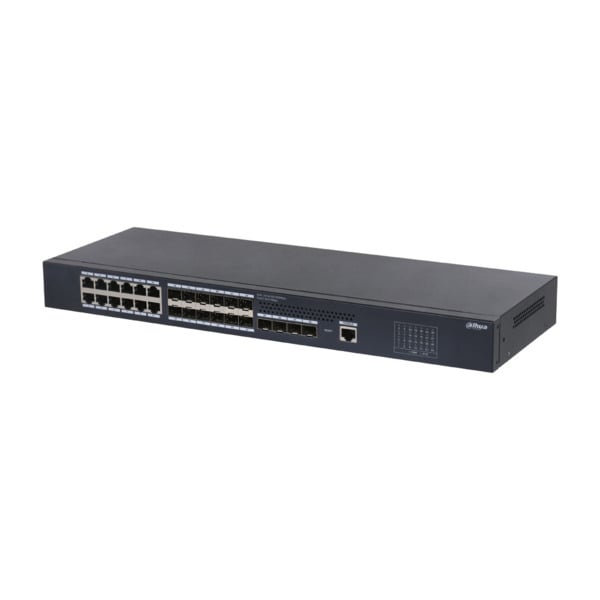 Dahua DAHUA-4435 DH-S5428-12GF12GT4XF Switch Gestionable (L2+) Dahua. 12 puertos RJ45 Gigabit. 12 puertos SFP Gigabit. 4 puertos