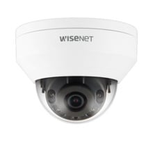 Hanwha Vision QNV-6012R Cámara mini-domo IP 2Mpx, óptica fija 2,8 mm, IR 20 m con ICR, WDR, H.265, E/S alarma y audio, SD 128GB,