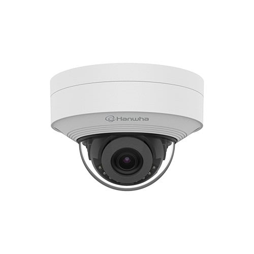 Hanwha Vision QNV-C9011R Cámara mini-domo IP 8Mpx, óptica fija 3mm, IR 20m, WDR, IA clasificación objetos, IP66, IK10, NEMA4X, P