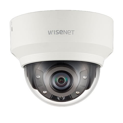 Hanwha Vision XND-8020R Cámara mini-domo IP 5Mpx, óptica fija 3.7mm, IR 30m, WDR, 12Vdc/PoE.