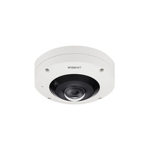 Hanwha Vision XNF-9010RV Cámara hemisférica fisheye 360º IP de 12Mpx, óptica de 1.08mm, IR 10 m, WDR 120dB, IP66/IK10, 12Vdc/PoE