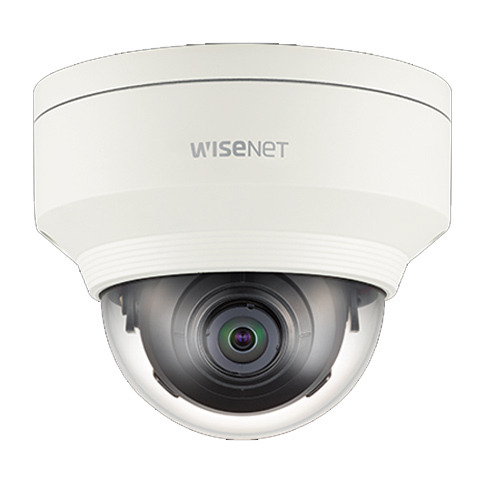 Hanwha Vision XNV-6010 Cámara mini-domo IP 2Mpx, óptica fija 2.4 mm, WDR 150dB, H.265, SD, IP66, IK10, 12Vdc/PoE.