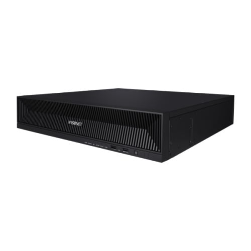 Hanwha Vision XRN-1620B2 NVR de 16 ch compatible con cámaras de hasta 32Mpx, 140 Mbps, Ciberseguridad, H.265, 8 HDD 10TB (n.incl