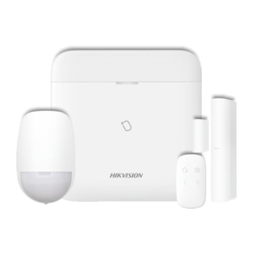 HIKAXPRO DS-PWA64-KIT-WE Kit central AX PRO DS-PWA64-L  LAN/WIFI  y módulo GPRS. Contiene PIR, contacto magnético y mando vía ra