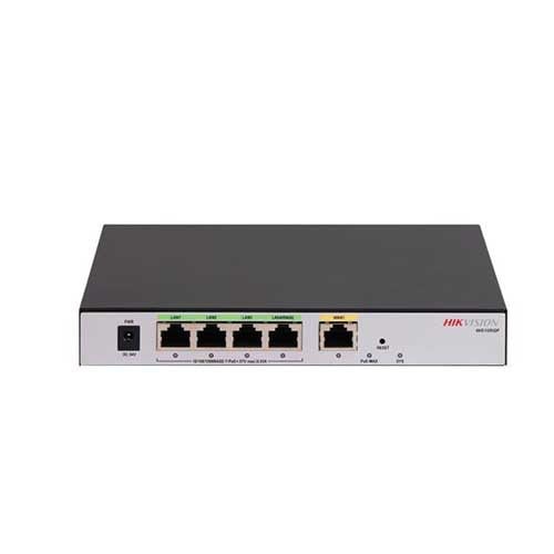 Hikvision Basic DS-3WG105GP-SI Router de 5 puertos Gigabit (4 PoE 802.11af/at Max 60W) + 1 puerto WAN Gigabit. Unidad de gestión