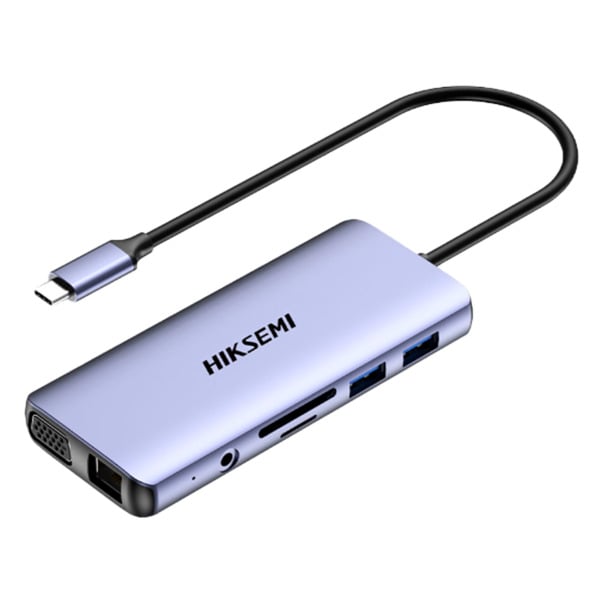 HIKVISION HS-HUB-DS11(STD)/A/T/S/2U3/H/2U2/P/L/V Hub USB-C 11 en 1 Hikvision - Admite carga PD 100 W - Transferencia de datos de