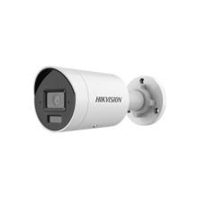 Hikvision Pro DS-2CD2043G2-LI2U Cámara Bullet IP 4Mpx, óptica fija 2.8mm, IR + luz Blanca 40m, WDR, IA Acusense, SD, micrófono d