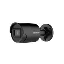 Hikvision Pro DS-2CD2086G2-IU BK Cámara bullet IP 8Mpx, óptica fija 2.8mm, IR 40m con ICR, darkfighter, WDR, Acusense, micrófono