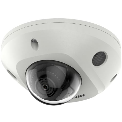 Hikvision Pro DS-2CD2523G2-I 2.8MM Cámara mini-domo IP 2Mpx, óptica fija 2.8mm, IR 30m, WDR, Acusense, IP67, IK08, 12Vdc/PoE.