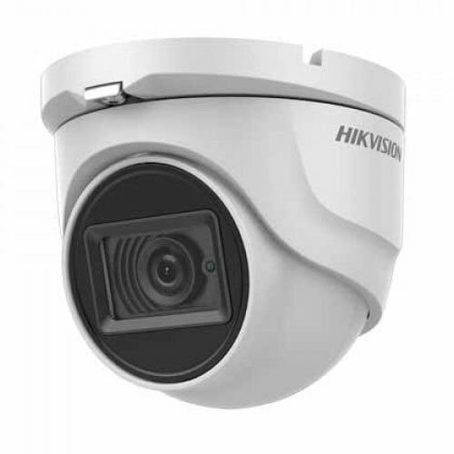 Hikvision Pro DS-2CE76H8T-ITMF 2.8 Cámara mini-domo HD-TVI, AHD, HD-CVI y analógica, 5Mpx, óptica fija 2.8mm, EXIR 30m, WDR, IP6