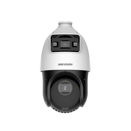 Hikvision Pro DS-2SE4C425MWG-E14F0 Cámara Domo Tandem PTZ IP 4Mpx zoom x25 + Pano 2.8mm (100º), IR 100m + luz Blanca 30m, WDR, I