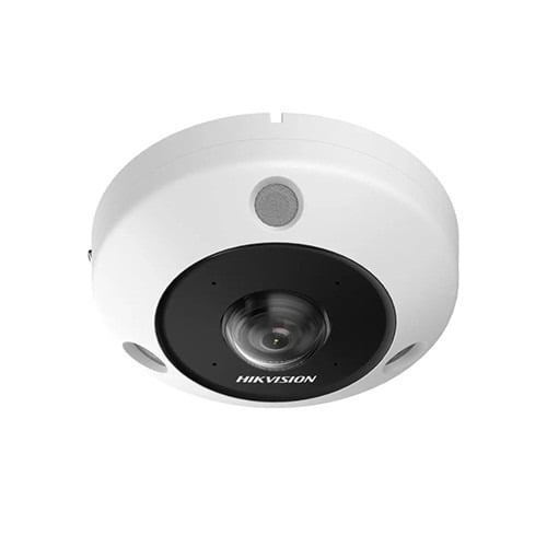 Hikvision Solutions DS-2CD6365G1-IVS Cámara hemisférica fisheye 360º IP 6Mpx, óptica fija 1.6mm, 3 IR 15m, con VCA ext, WDR, SD,