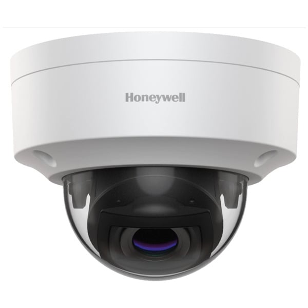 Honeywell HONEYWELL-289 HC35W48R2 Minidomo IP de 8 MP. CMOS DE 1/2,8.  2,7-13,5 mm. IR hasta 50 m. Micro SD (hasta 256 GB). Alar