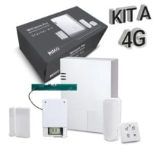 Kit "A" 4G WiComm Pro Risco. Central+Módulo 4G+Mando+PIR+Contacto