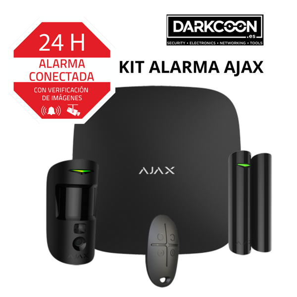 Kit Alarma Ajax Inalámbrico Wifi Gprs Con Cámara Videoverificación MotionCam Sin cuotas. Antiocupas. Casa Hogar Negocio Caravana