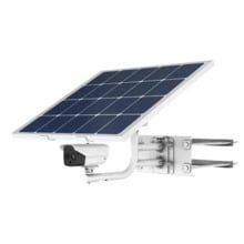 Kit Cámara térmica energía solar 256×192 Clasificación vehículos personas Panel fotovoltaico 80W, batería recargable 30Ah Alarma