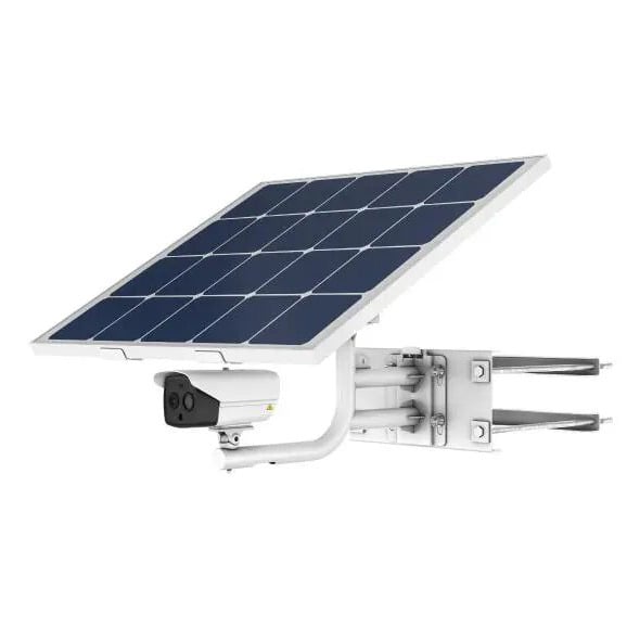 Kit Cámara térmica energía solar 256×192 Clasificación vehículos personas Panel fotovoltaico 80W, batería recargable 30Ah Alarma