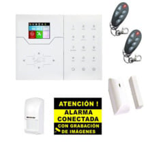 Kit de Alarma Bysecur IP / GSM. Central + 1 PIR + 1 Contacto Magnetico + 2 Mandos