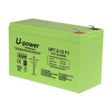 MASTER BATTERY BATT-1272-U Upower - Batería recargable - Tecnología plomo ácido AGM - Voltaje 12 V - Capacidad 7.2 Ah - 101 x 15