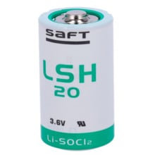 OEM BATT-LSH20-S Saft - Pila LSH20 - Voltaje 3.6 V - Litio - Capacidad nominal 13000 mAh - Compatible con RSI Videofied