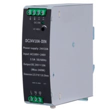 OEM DC24V10A-DIN Fuente de alimentación conmutada - Salida DC 24 V 10 A / 240 W - 2 salidas - Voltaje entrada 90 V ~ 264 V - 100