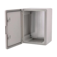 OEM DEM-334N DEM-334N Caja de plástico con puerta de dos puntos de cierre. Carcasa de plástico ABS y resistente a álcalis, aceit