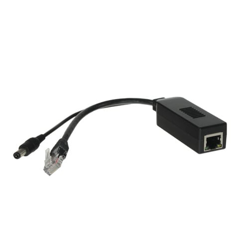 OEM POE-SPLIT-25W PoE Splitter
 - Para cámaras IP no PoE
 - Entrada RJ45 (PoE)
 - Salida RJ45 y jack
 - Potencia máx 25 W / DC 1