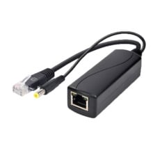 OEM POE-SPLIT-30W-G PoE Splitter
 - Para cámaras IP no PoE
 - Entrada RJ45 (PoE) / Salida RJ45 y jack - Velocidad 10/100/1000Mbp