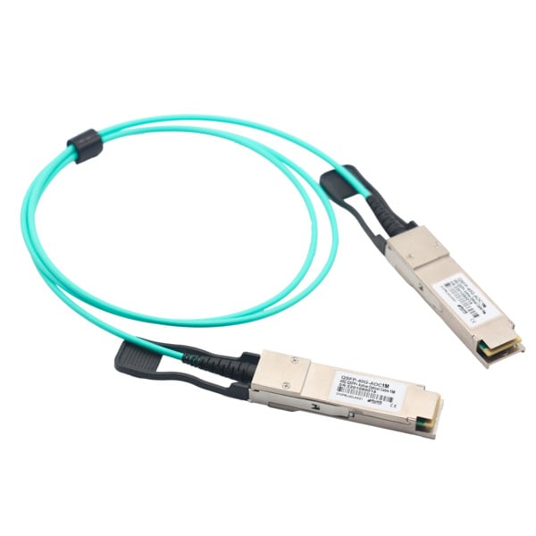 OEM QSFP-40G-AOC-1M Cable de conexión directa QSFP+ - Velocidad 40Gbps - Modulos QSFP+ en ambos extremos - Ideal para Stacking e