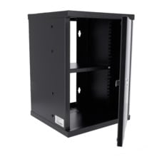 OEM RACK-9U-10INCH Armario rack para pared - Hasta 9U rack de 10&quot; - Hasta 15 Kg de carga - Con pasacables - Bandeja incluid