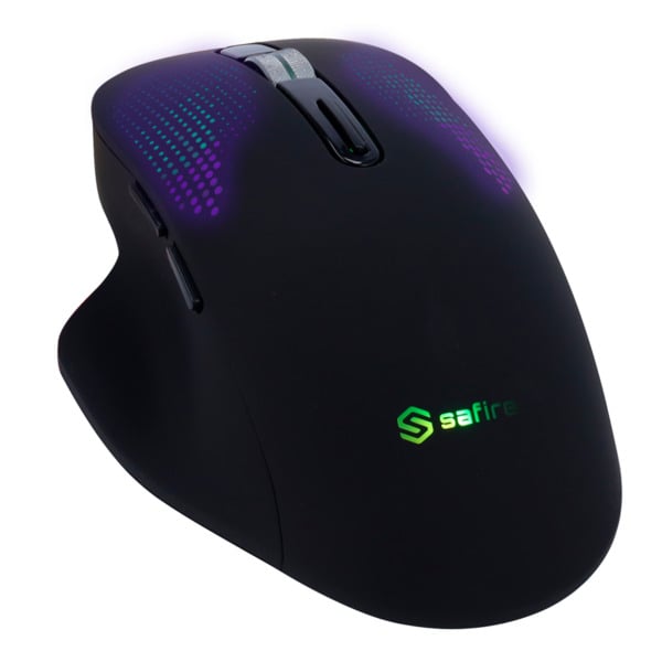 OEM SF-MOUSE-B Ratón Safire inalámbrico óptico - Frecuencia: 2.4GHz RF - Botones laterales para desplazamiento rápido - Rueda de