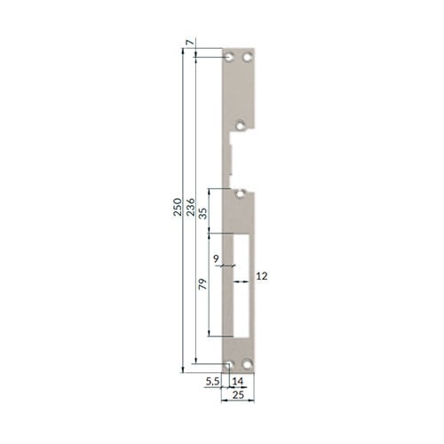 Openers L03X Frontal Largo reversible para cerraderos O&C