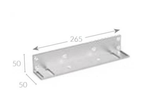 Openers MEL1 Escuadra "L" de fijación compatible con ME400/420 y ME500/510. Para ME500/510 necesario adquirir MEL4 (no incluido)