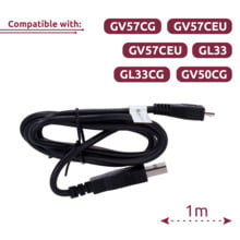 QUECLINK QL-MICRO-USB-CABLE-100CM-BLACK-RO Cable micro USB 100CM - Para configuración y actualización de firmware - Compatible c